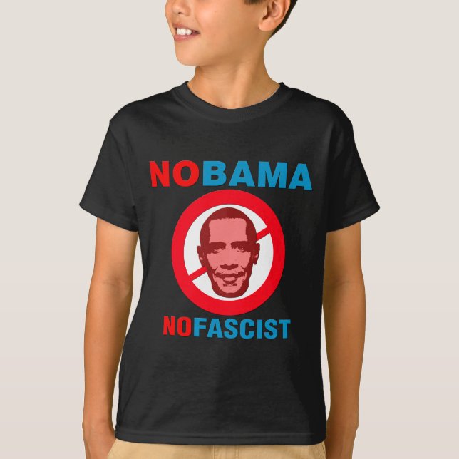 Camiseta NOBAMA/NOFASCIST (v126x) (Frente)