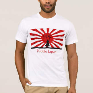 Camiseta Noble JAPAN Samurai Flag Alivio T-Shirt do Terremo