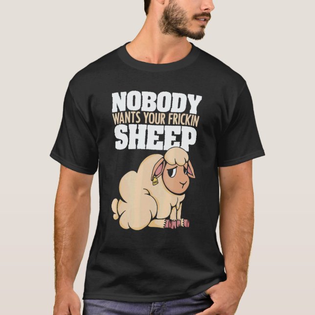 Camiseta Nobody Wants Your Frickin Sheep Board Game (Frente)