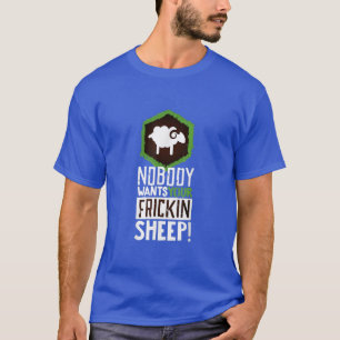 Camiseta Nobody Wants Your Sheep  Board Game Geek Nerd Fan 