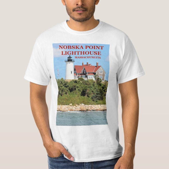 Camiseta Nobska Point Lighthouse, Massachusetts T-Shirt (Frente)