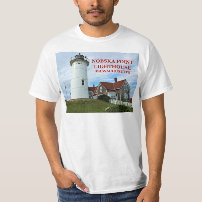 Camiseta Nobska Point Lighthouse, Massachusetts T-Shirt (Frente)