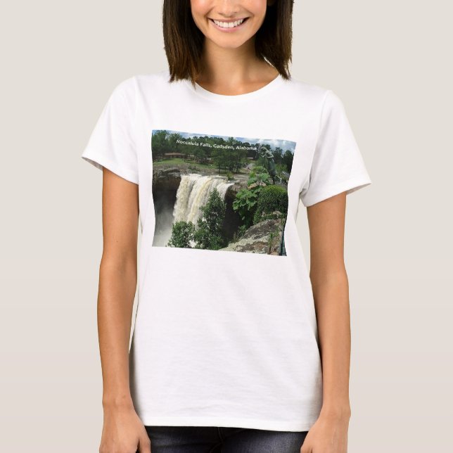Camiseta Noccalula Falls, Gadsden, Alabama (Frente)