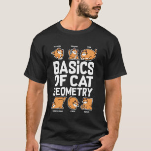 Camiseta Noções Básicas de Geometria de Gato, Professor de