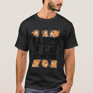 Camiseta Noções Básicas De Geometria De Gato, Professor De