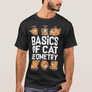 Camiseta Noções Básicas De Geometria De Gato, Professor De