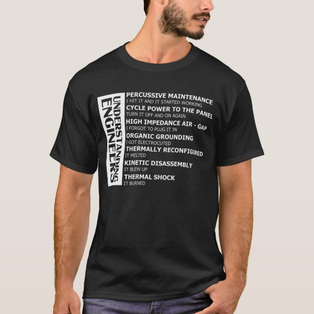 Camiseta Noções básicas sobre engenheiros (Frente)