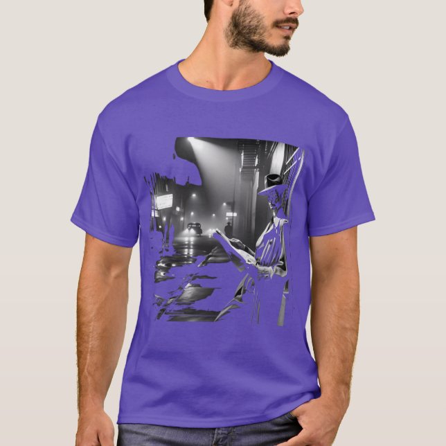 Camiseta Nocturnal Secrets A Noir Street Reading friends (Frente)