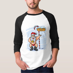 Camiseta Noel Claus, Engraçado, dançando no Northpole