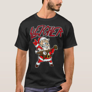 Camiseta Noel Claus Metal Engraçado Viva Sa