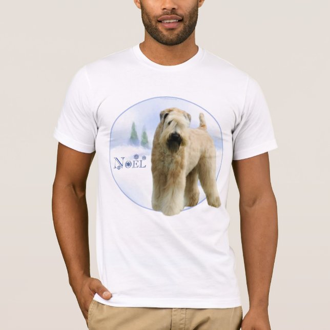 Camiseta Noel de Terrier, com revestimento suave (Frente)