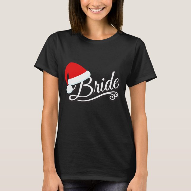 Camiseta Noel Hat Bride T-Shirt Black (Frente)