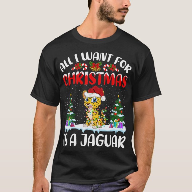 Camiseta Noel Hat Engraçado O Que Quero No Natal É Um Jagu (Frente)