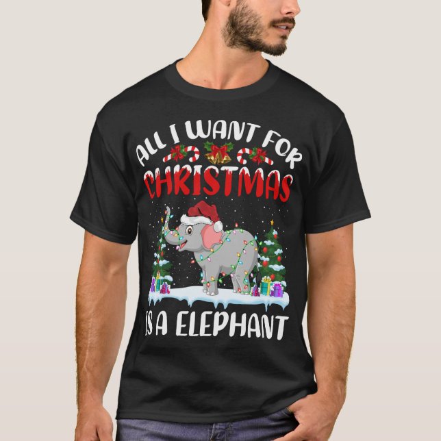 Camiseta Noel Hat Engraçado Tudo Que Quero Para O Natal É U (Frente)