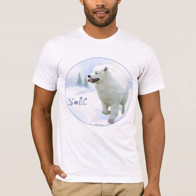 Camiseta Noel Samoyed (Frente)