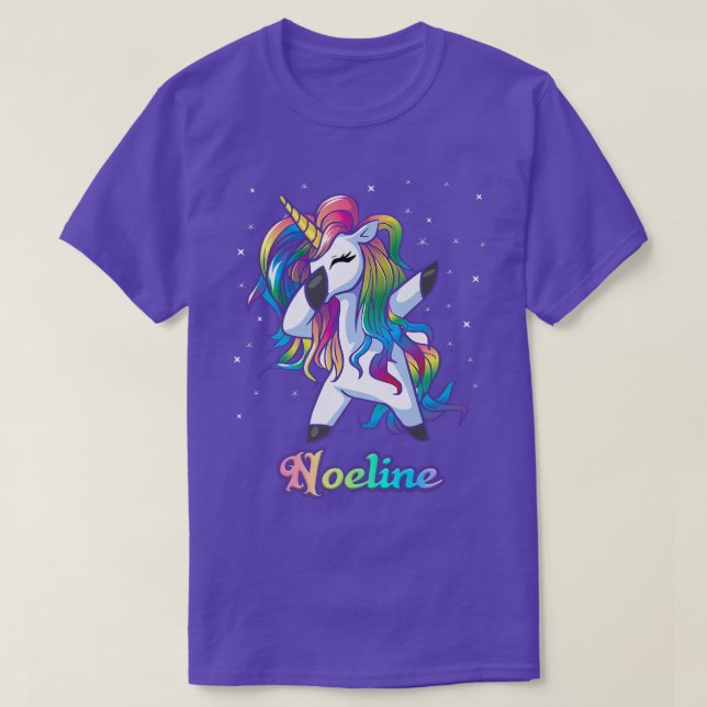 Camiseta NOELINE Unicorn Oferece Presentes Para Meninas De  (Frente do Design)