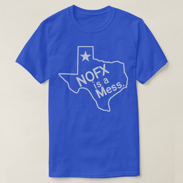 Camiseta NOFX é uma Mess (Frente do Design)