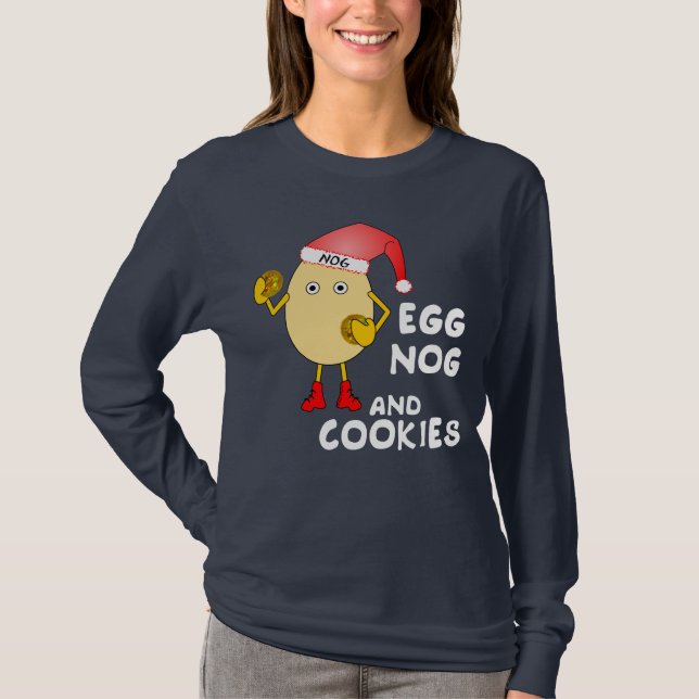 Camiseta Nog de Ovo Santa Hat (Frente)