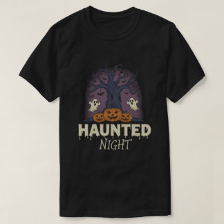 Camiseta Noite assombrada terror de Halloween