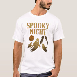 Camiseta Noite Assustadora Clássico Halloween Estética Góti