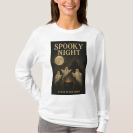 Camiseta Noite Assustadora Entre Se Você Ousar