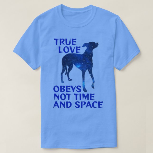 Camiseta Noite Azul, Starry Night Sky Galaxy Greyhound (Frente do Design)