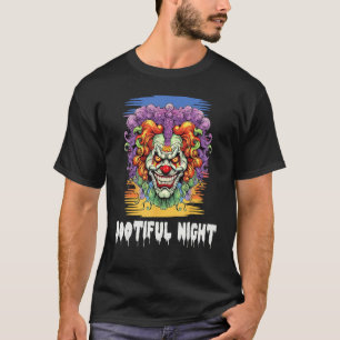 Camiseta Noite Bootiful Palhaço Assustador Dia das Bruxas