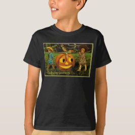 Camiseta Noite da Colheita das Abóboras de Halloween pelas