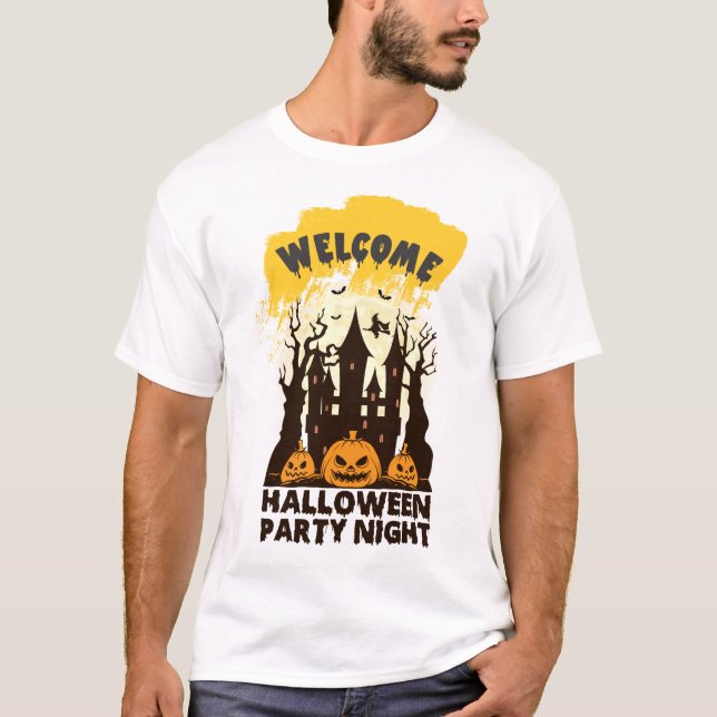 Camiseta Noite da Festa de Halloween (Frente)