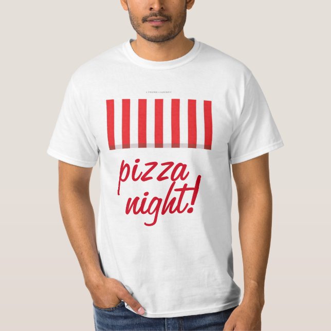 Camiseta noite da pizza! (Frente)