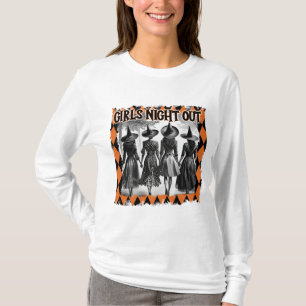 Camiseta Noite das Garotas Bruxas de Halloween