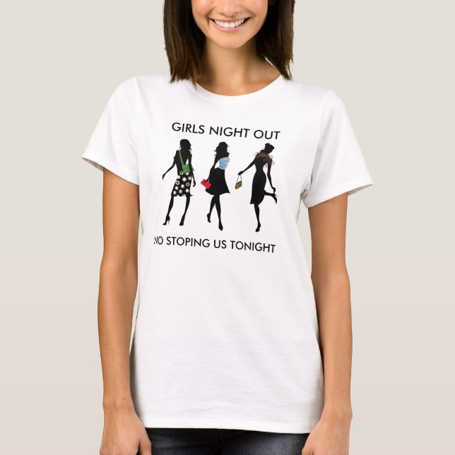 CAMISETA NOITE DAS MENINAS PARA FORA, NENHUNS E.U. STOPING (Frente)