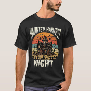 Camiseta Noite de Abóbora Assombrada de Halloween