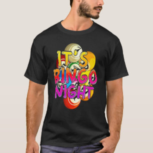 Camiseta Noite de Bingo Vencedor de Bingo Jogador de Bingo