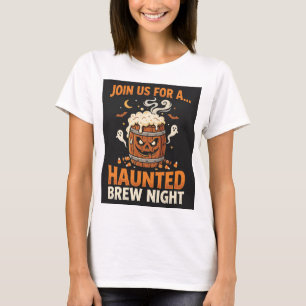 Camiseta Noite de Cerveja Assombrada de Halloween (2)