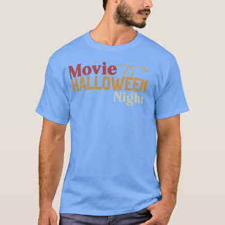Camiseta Noite de cinema Halloween Engraçado