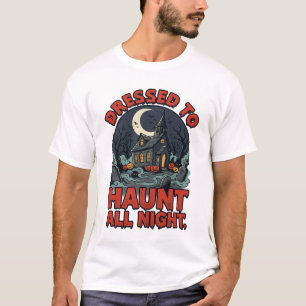 Camiseta Noite de Fantasias do Cemitério Assombrado do Hall
