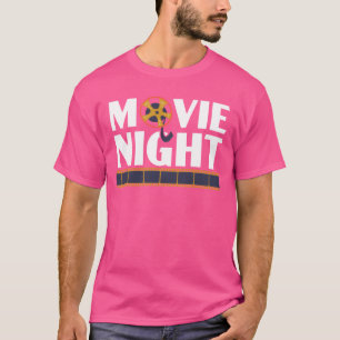 Camiseta Noite de Filme Crítico de Filme Maratona de Cinema