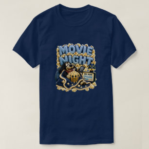 Camiseta Noite de Filme Por Favor Pausar Engraçado Aconcheg