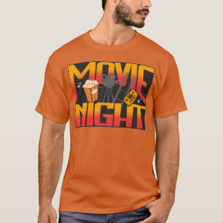 Camiseta Noite de Filme Retrô Experiência de Cinema Vintage