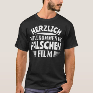 Camiseta Noite de Filme Teatro Herzlich Willkommen Im Falsc