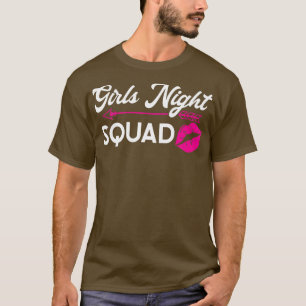 Camiseta Noite de garotas mulheres esquadrão festa senhoras