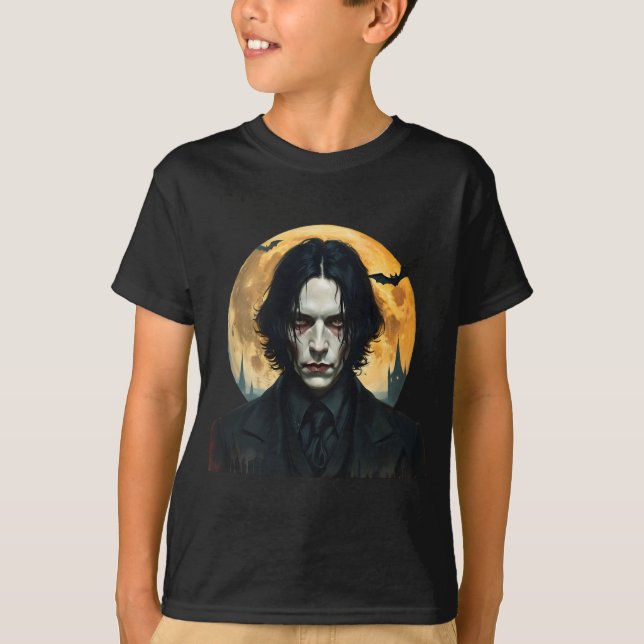 Camiseta Noite de Halloween - Ascensão de vampiro (Frente)