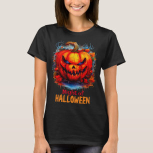 Camiseta Noite De Halloween Assustadora Pumpkin