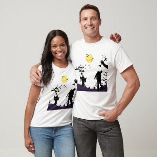 Camiseta Noite de Halloween Encantada branca