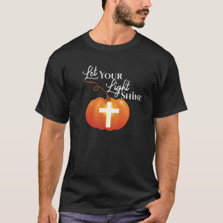 Camiseta Noite de Halloween ou Hallelujah Deixe sua Luz Bri