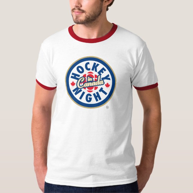 Camiseta Noite de Hóquei no Canadá (Frente)