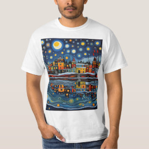 Camiseta Noite de inverno no lago 6