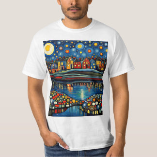 Camiseta Noite de inverno no lago 9