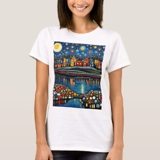 Camiseta Noite de inverno no lago 9